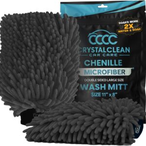 Wash Mitt Microfiber Grey